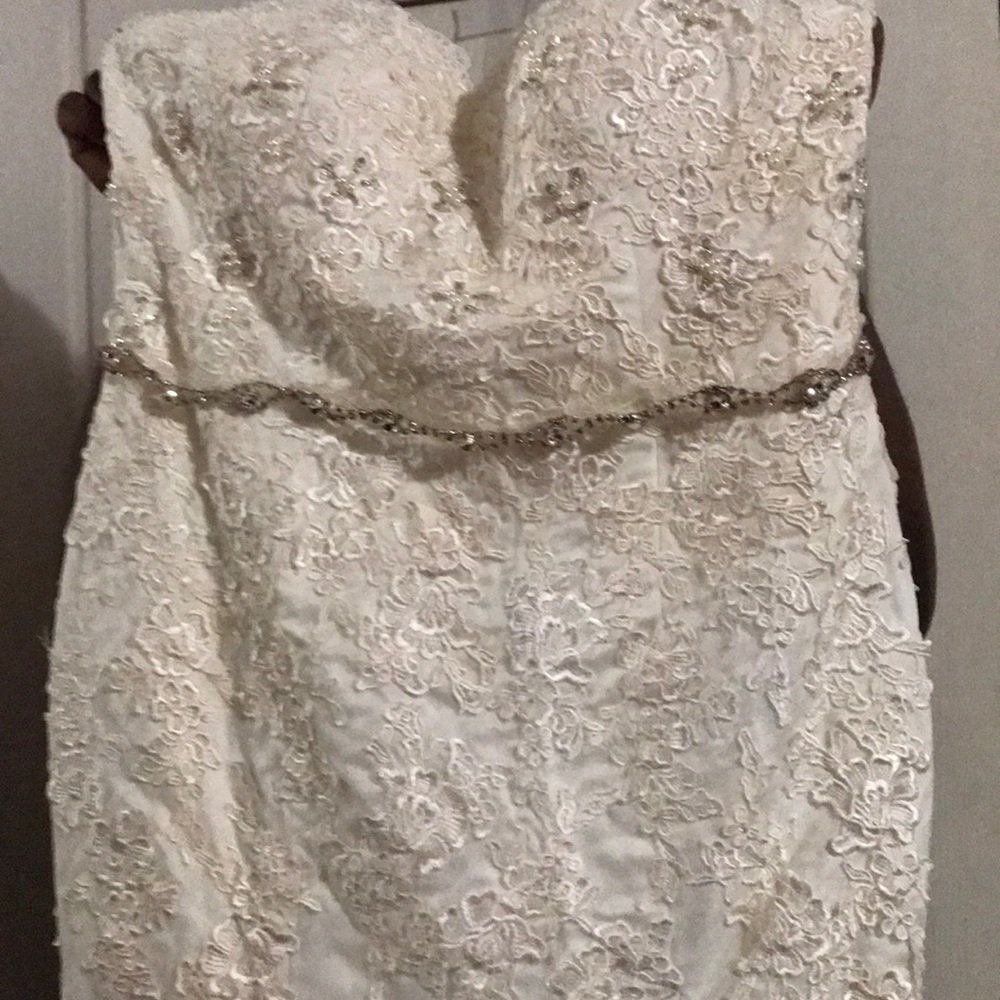 Off white wedding dress